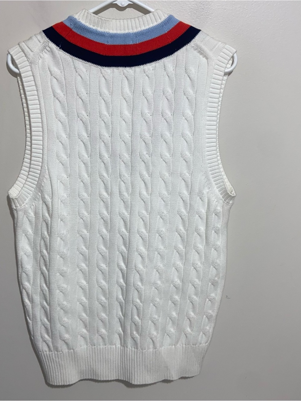 Brooks Brothers Sweater Vest Mens Medium Cable Knit Tennis Preppy Old Money New - Picture 8 of 11